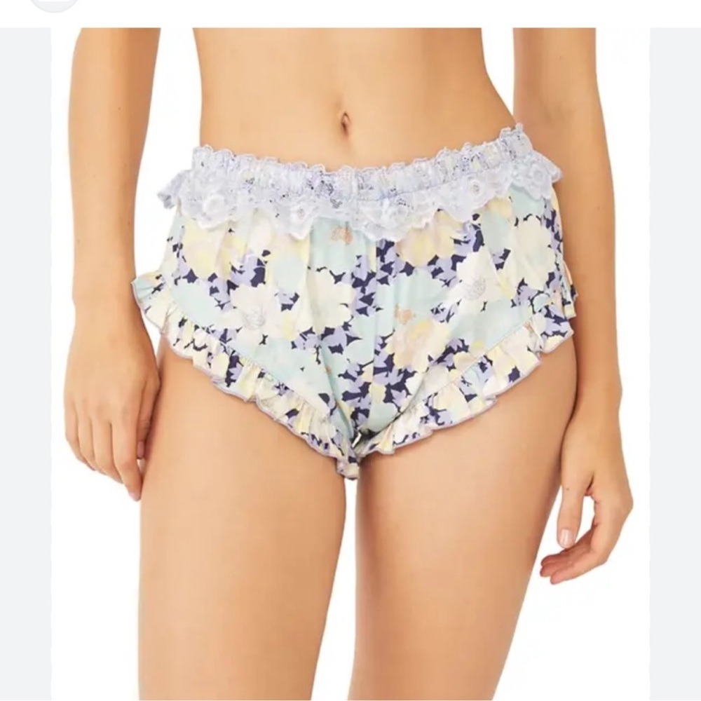 Free People Golden Slumbers intimately cheeky lace pajama shorts purple XS